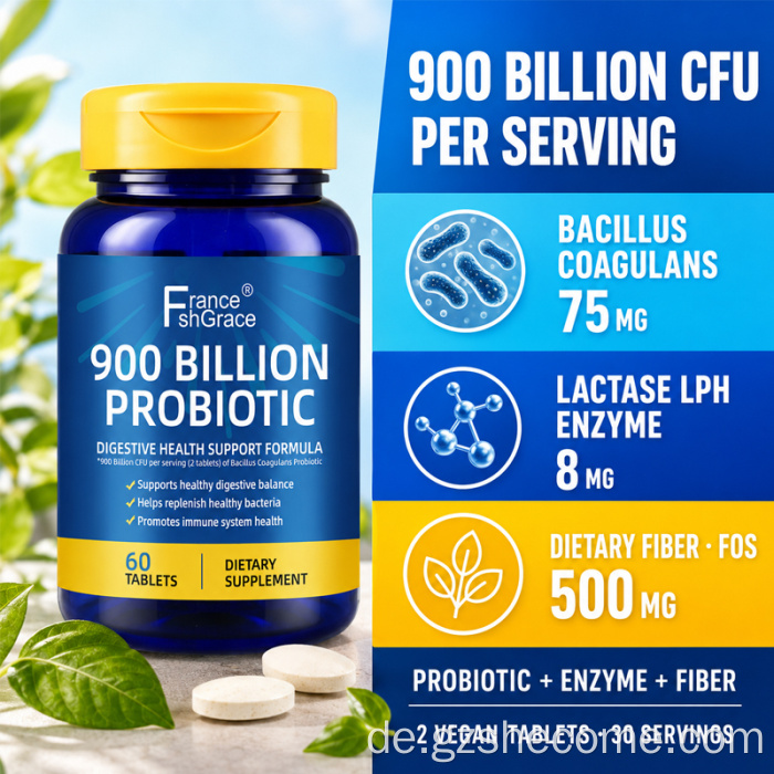 Shecome Nutrition Essentials Probiotika mit Laktaseenzym